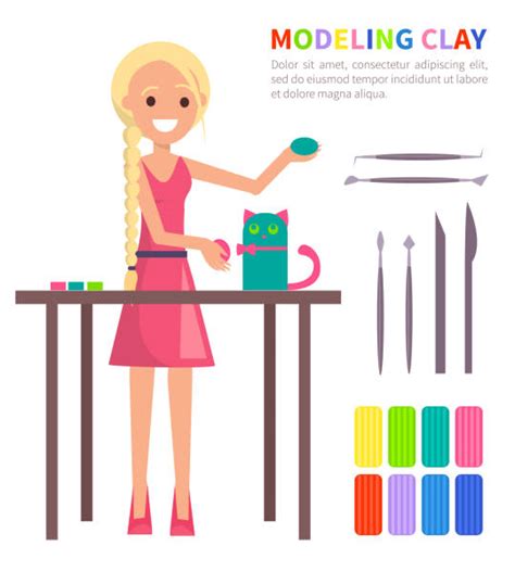 Modeling Clay Texture Illustrations Royalty Free Vector Graphics