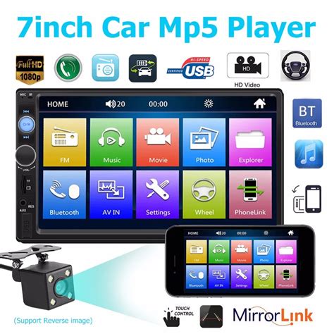 7010b 2 Din 7 Car Multimedia Player Bluetooth Touch Screen Car Stereo