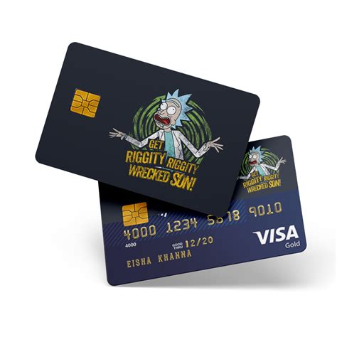 Get Right Wrecked Rick And Morty Credit And Debit Card Sticker Ink Fish