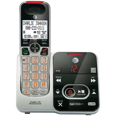 Atandt Dect 60 Big Button Cordless Phone System With Digital Answering