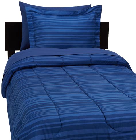 Amazon Basics 5 Piece Lightweight Microfiber Bed In A Bag Comforter Bedding Set Twintwin Xl