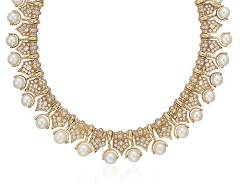 Cultured Pearl And Diamond Necklace Christies