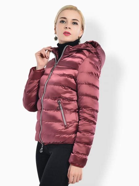 Key men's 372 insulated hooded duck jacket. Slim Two-way Zipper Quilted Womens Puffer Parka Coat with Hood