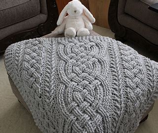 Ravelry Irish Lullaby Cable Blanket Pattern By Noelle Stiles