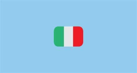 Sie können ein kostenloses bild der flagge des staates italien ohne einschränkungen herunterladen. 🇮🇹 Flag: Italy Emoji on EmojiOne 1.0