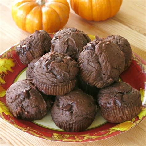 Healthy Chocolate Pumpkin Muffins The Dinner Mom