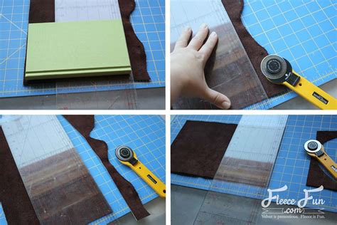 D and then you think.maybe make it refillable too!! How to make a Leather Journal (handmade gift DIY) ♥ Fleece Fun
