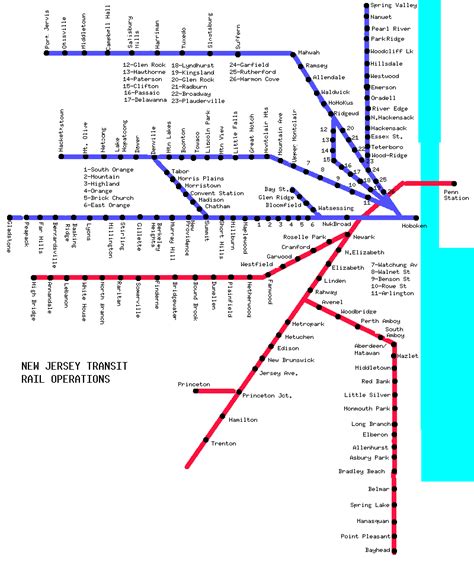 The New Jersey Transit Map In The New York City Subway Map Style R Vrogue 11388 The Best Porn