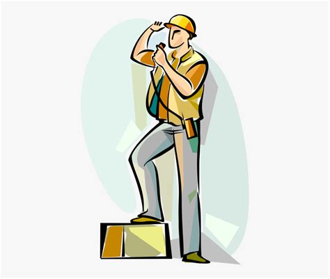 Construction Worker Vector At Collection Of