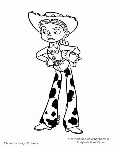 Jessie the cowgirl from toy story is featured as our next coloring page. Toy Story 2 Jessie Coloring Pages - Coloring Home