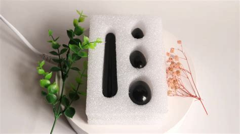 Pleasure Stick Vaginal Massage Wand Crystal Ben Wa Balls Drill Black Obsidian Stone Yoni Egg Set