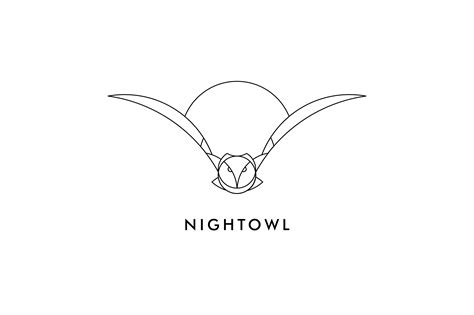 Night Owl Logo Ad Affiliate Utilizesgoldenowllogo Simple Owl