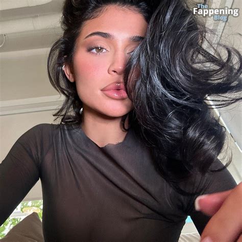 Kylie Jenner Displays Her Sexy Boobs In A See Through Dress 10 Photos