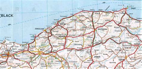 West Black Sea Region Map Turkey