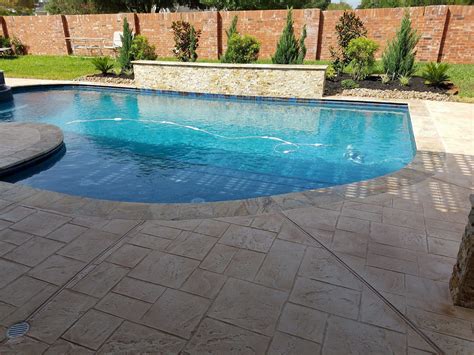 Free Concrete Decking Around Pool With Diy Home Decorating Ideas