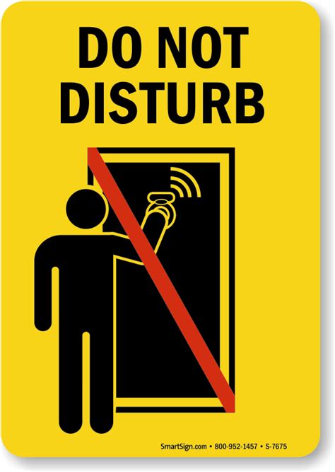 Printable Do Not Disturb Sign