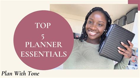 Top 5 Planner Essentials Youtube