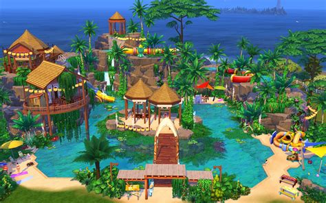 Sarah 🍂 Sims 4 Creations On Twitter Welcome To My Jungle Water Park
