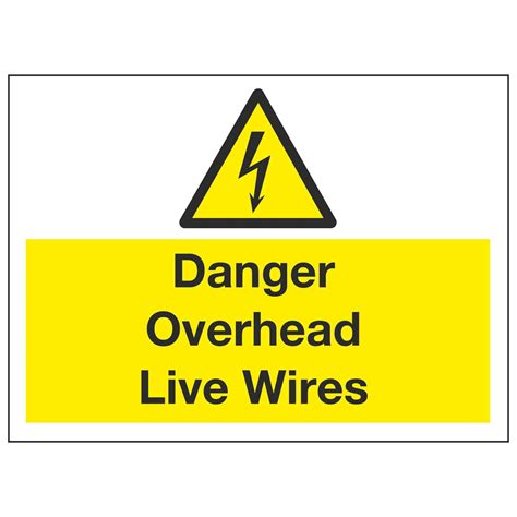Portable signs are lightweight, but won't blow over. Danger Overhead Live Wires - Linden Signs & Print