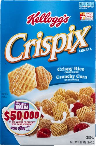 Kelloggs Crispix Breakfast Cereal Original 12 Oz Deer Creek Market
