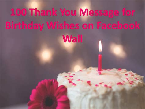 The Best Thank You Message For Birthday Wishes On Facebook Home