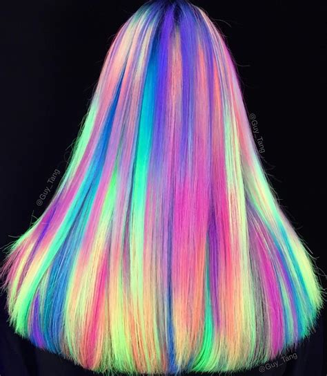 Neon Rainbow Hair By Guytang Neon Hair Color Neon