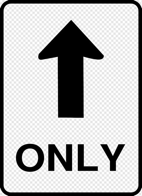 Road Sign Roadsign One Way Street Direction Arrow Straight Ahead