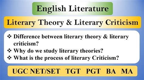 Difference Between Literary Theory And Literary Criticism In English