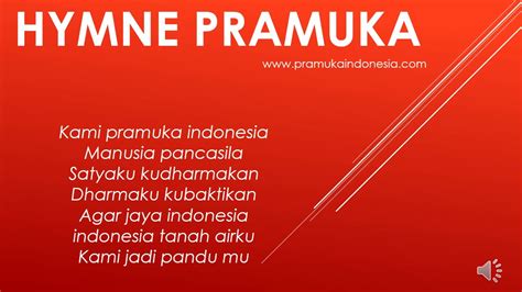 Hymne Pramuka Indonesia Youtube