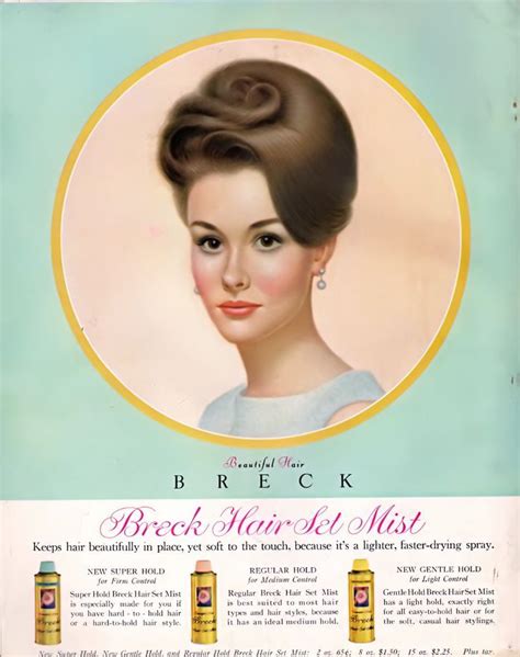 Breck Hair Set Mist 1963 Hair Setting Mists Casual Hairstyles