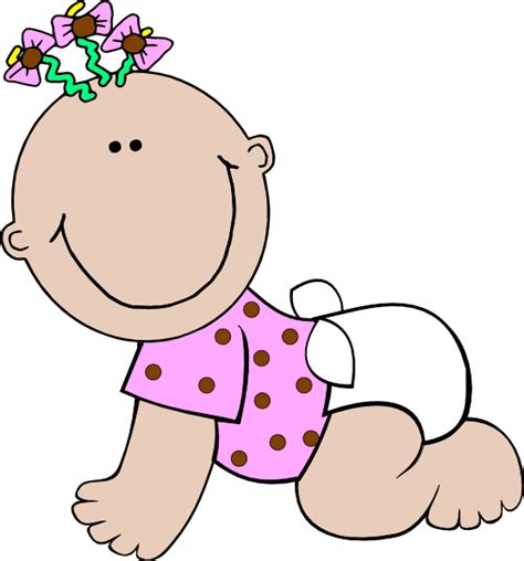 Baby Girl Polka Dot Clip Art At Vector Clip Art Online