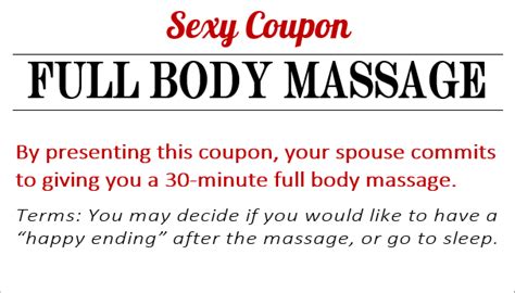 50 Sexy Coupons Printable Uncovering Intimacy