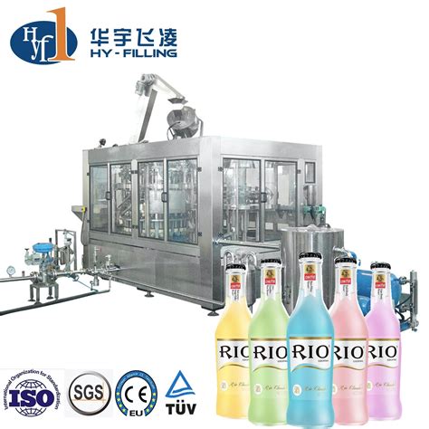 Customized Fully Automatic 2000bph 36000bph Glass Bottle Carbonated