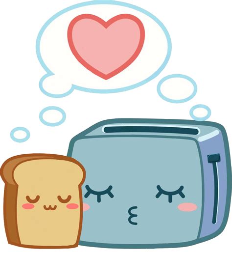 This Just Warms My Heart 💜💖 😊 Toast Cute Toaster Clipart Full Size