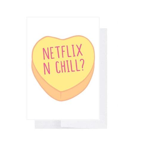 Netflix N Chill Card Funny Valentines Day Cards 2019 Popsugar