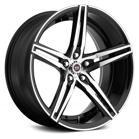 Spec 1® Spm 75 Wheels Gloss Black With Machined Face Rims