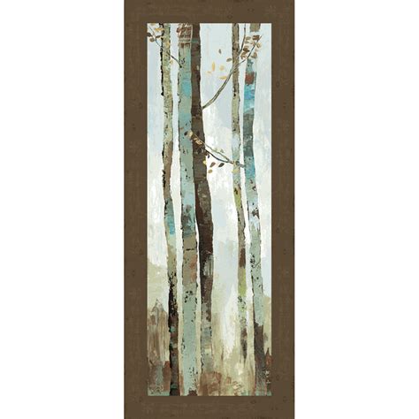 Bluish Birch Tree Ii Framed Wall Art
