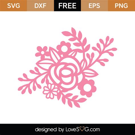 Flowers SVG Cut File Lovesvg Com