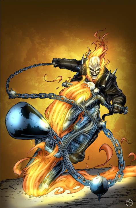 Ghost Rider By Marcbourcier On Deviantart Ghost Rider Johnny Blaze