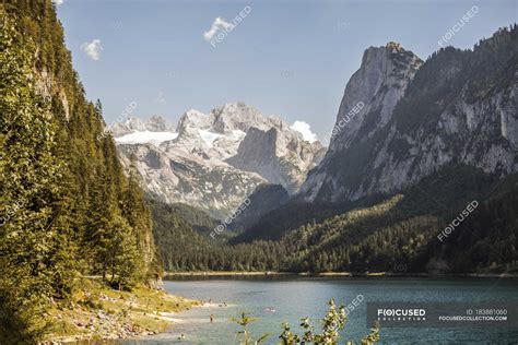 Austria Gosau Mountain Lake And Glacier During Daytime — Photography
