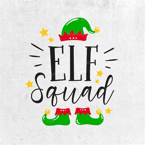 Elf Squad Svg File Elf Svg Christmas Svg Christmas Shirt Etsy