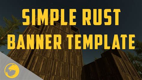 Simple Rust Banner Free Photoshop Templates Youtube