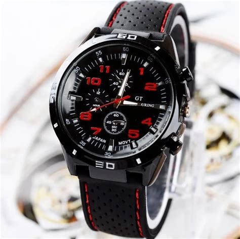 racing men sports watches luxury brand grand touring gt watch silicone mens army quartz military