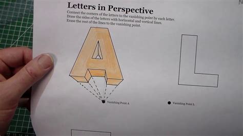 Year 7 Drawing Skills 1 Point Perspective Letters Youtube