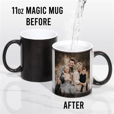 Oz Magic Mug In Black Color Changing Mug With Heat Etsy