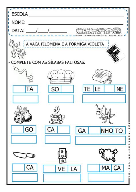 Aqui Você Encontra Diversas Atividades Para Alfabetização E Também Para