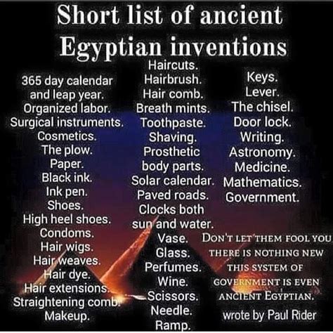 Listing Of Ancient Egyptian Inventions Paved Roads