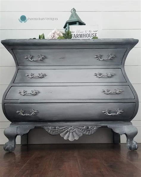 For This Darling Bombay Chest I Blended Midnight Sky And Manatee Gray