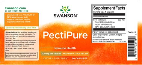 Pectipure Modified Citrus Pectin Swanson Health Products Europe