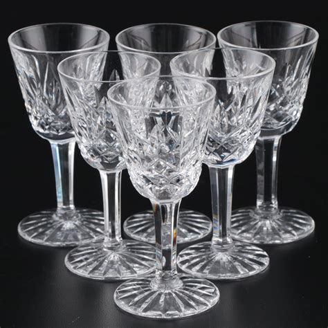 Waterford Crystal Lismore Cordial Glasses Mid To Late 20th Century Ebth